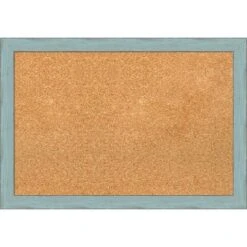 Amanti Art Sky Blue Rustic Wood Framed Corkboard - Natural Cork -Amanti Art Shop GUEST d871b0f8 fbf8 486e 8754 4265943fd716