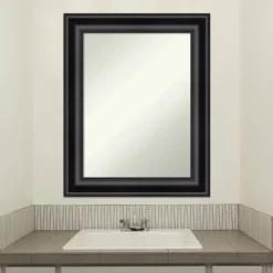 Amanti Art Grand Black 24" x 30" Non-Beveled Bathroom Wall Mirror 17 Amanti Art Grand Black 24" x 30" Non-Beveled Bathroom Wall Mirror -Amanti Art Shop GUEST d8a6dd7c 8732 4793 aee6 f3bf7bc51e3a