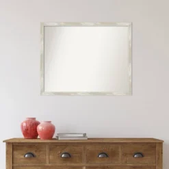 30" X 24" Non-Beveled Crackled Metallic Narrow Wall Mirror - Amanti Art 15 30" X 24" Non-Beveled Crackled Metallic Narrow Wall Mirror - Amanti Art -Amanti Art Shop GUEST d99ffe81 a50a 496c 831b 96d9e10c3dda