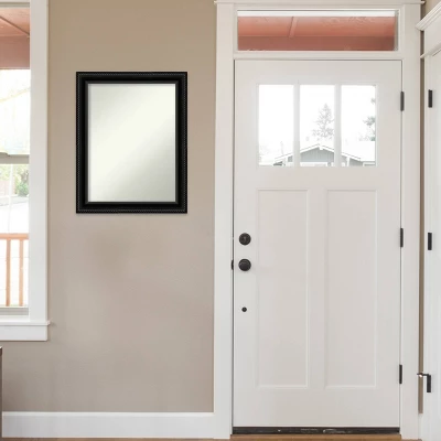 Amanti Art 22" x 28" Corded Black Framed Wall Mirror 9 Amanti Art 22" x 28" Corded Black Framed Wall Mirror - Image 7