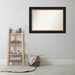 Amanti Art Vogue Black & Gold Scoop Non-Beveled Bathroom Wall Mirror - 43" x 31" 16 Amanti Art Vogue Black & Gold Scoop Non-Beveled Bathroom Wall Mirror - 43" x 31" -Amanti Art Shop GUEST db33347e 3950 4863 9437 ef726c371472