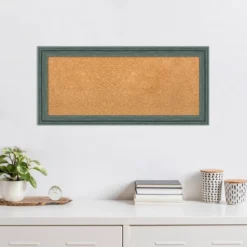 33"x15" Upcycled Wood Frame Natural Cork Board Teal/Gray - Amanti Art: Custom Framed, Wall Mounted, Bulletin Board For Home Office 18 33"x15" Upcycled Wood Frame Natural Cork Board Teal/Gray - Amanti Art: Custom Framed, Wall Mounted, Bulletin Board For Home Office -Amanti Art Shop GUEST db9f0452 6c09 4a5b aa2e dc06bb28b2cc