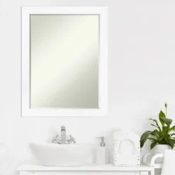 Amanti Art Cabinet White Narrow Petite Bevel Bathroom Wall Mirror - 27.25 x 21.25 In. 13 Amanti Art Cabinet White Narrow Petite Bevel Bathroom Wall Mirror - 27.25 x 21.25 In. -Amanti Art Shop GUEST dc0570b3 cfbd 4efa 8128 344d4f11733a