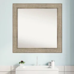 Amanti Art Trellis Silver Wood Bathroom Wall Mirror - 32" x 32" Non-Beveled 17 Amanti Art Trellis Silver Wood Bathroom Wall Mirror - 32" x 32" Non-Beveled -Amanti Art Shop GUEST dc091d31 6b05 4f56 bb0c 3298728dbee5