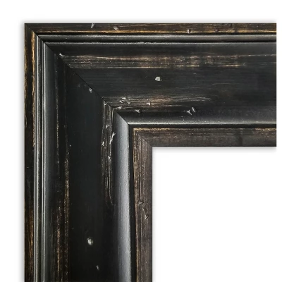 Amanti Art Rustic Pine Black Non-Beveled Wood Bathroom Wall Mirror 4 Amanti Art Rustic Pine Black Non-Beveled Wood Bathroom Wall Mirror - Image 2