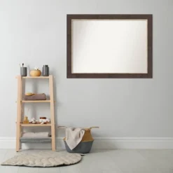 Amanti Art Lined Bronze 43" x 32" Non-Beveled Bathroom Wall Mirror 16 Amanti Art Lined Bronze 43" x 32" Non-Beveled Bathroom Wall Mirror -Amanti Art Shop GUEST dc343175 9f13 4cd3 9fc2 72173fdd93aa