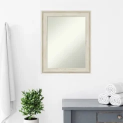 23" X 29" Non-Beveled Regal Birch Cream Bathroom Wall Mirror - Amanti Art -Amanti Art Shop GUEST dc4e63bd a063 4973 b5e0 26e8f0172e78