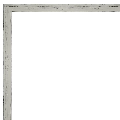Amanti Art Shiplap White Narrow Framed Bathroom Vanity Wall Mirror - 37" x 25" 4 Amanti Art Shiplap White Narrow Framed Bathroom Vanity Wall Mirror - 37" x 25" - Image 2