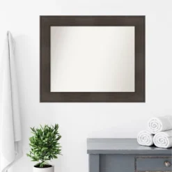 34" X 28" Non-Beveled William Rustic Woodgrain Bathroom Wall Mirror - Amanti Art 17 34" X 28" Non-Beveled William Rustic Woodgrain Bathroom Wall Mirror - Amanti Art -Amanti Art Shop GUEST dd0a5421 da11 4827 96de a3c29a074f15