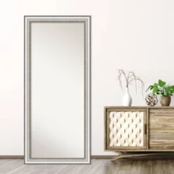 Amanti Art Salon Silver Full Length Floor Leaner & Wall Mirror - 29" x 65" 15 Amanti Art Salon Silver Full Length Floor Leaner & Wall Mirror - 29" x 65" -Amanti Art Shop GUEST de692e5e 2d5c 46c1 9278 86f7d6c837af