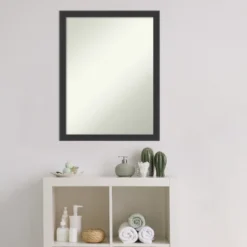 Amanti Art Mezzanotte Black Non-Beveled Wood Bathroom Wall Mirror 21 Amanti Art Mezzanotte Black Non-Beveled Wood Bathroom Wall Mirror -Amanti Art Shop GUEST ded0602f 6c50 457c 8baa f26199d6841c