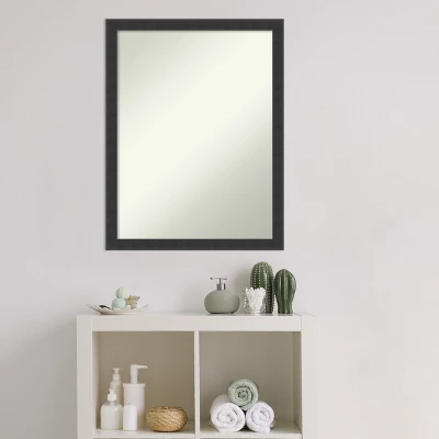Amanti Art Mezzanotte Black Non-Beveled Wood Bathroom Wall Mirror 8 Amanti Art Mezzanotte Black Non-Beveled Wood Bathroom Wall Mirror - Image 6