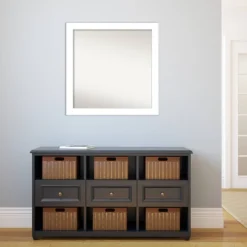 30" X 30" Non-Beveled Wedge White Wall Mirror - Amanti Art 13 30" X 30" Non-Beveled Wedge White Wall Mirror - Amanti Art -Amanti Art Shop GUEST df567c8e 8d4e 422a 8aee c53aa600fb4f