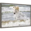 Amanti Art 23" x 16" Camargue Horse In The Surf Framed Canvas Wall Art 1 Amanti Art 23" x 16" Camargue Horse In The Surf Framed Canvas Wall Art -Amanti Art Shop GUEST df6ade49 506e 4cdc 825e 3064425f98f7