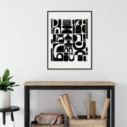 Amanti Art Fragmented by Ishita Banerjee 22" x 30" Black Framed Canvas -Amanti Art Shop GUEST dfa21d97 76ea 4f44 8f3a 6dcdf3a3d1ad