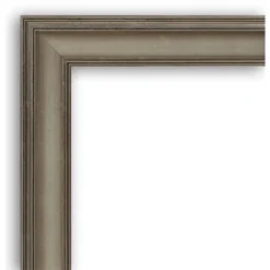 Amanti Art Mezzanine Antique Silver Narrow Wood Bathroom Wall Mirror - 32" x 32" -Amanti Art Shop GUEST e0a84729 6d27 4461 a22c 6cfd174897d2