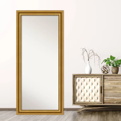 Amanti Art Parlor Gold Full Length Floor Leaner Mirror - 30" x 66" 8 Amanti Art Parlor Gold Full Length Floor Leaner Mirror - 30" x 66" - Image 6