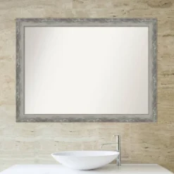 Amanti Art Waveline Silver Narrow Wall Mirror - 43" x 32" Non-Beveled 14 Amanti Art Waveline Silver Narrow Wall Mirror - 43" x 32" Non-Beveled -Amanti Art Shop GUEST e18ed451 ad0c 46af ae70 ca5eda4bf342