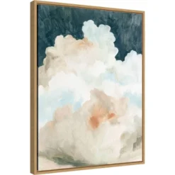 Amanti Art Dark Cumulus Clouds II by Emma Caroline: 18" x 24" Framed Wall Canvas