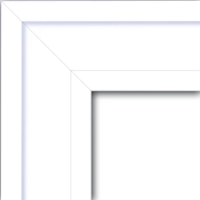 Amanti Art Craftsman White Wood Wall Mirror - 23" x 29" Non-Beveled 4 Amanti Art Craftsman White Wood Wall Mirror - 23" x 29" Non-Beveled - Image 2