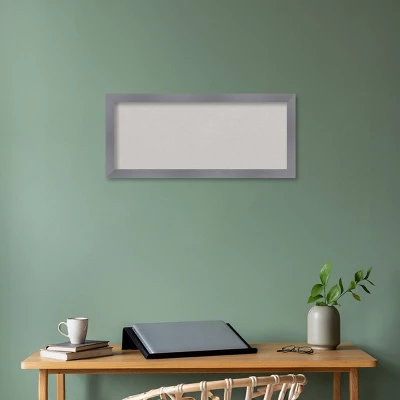 Amanti Art Edwin Wood Frame Gray Cork Board - 32" x 14" Professional Bulletin Board 7 Amanti Art Edwin Wood Frame Gray Cork Board - 32" x 14" Professional Bulletin Board - Image 5
