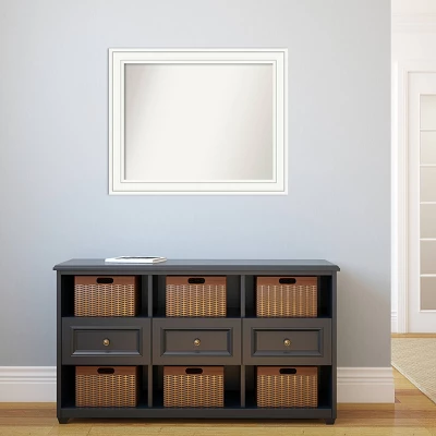 Amanti Art Craftsman White Wood Wall Mirror - 33" x 27" Large Decorative Mirror 7 Amanti Art Craftsman White Wood Wall Mirror - 33" x 27" Large Decorative Mirror - Image 5