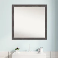 Amanti Art 29" x 29" Woodridge Rustic Gray Wood Bathroom Wall Mirror 15 Amanti Art 29" x 29" Woodridge Rustic Gray Wood Bathroom Wall Mirror -Amanti Art Shop GUEST e242066f f837 4c28 bdb4 c10a461dfb83
