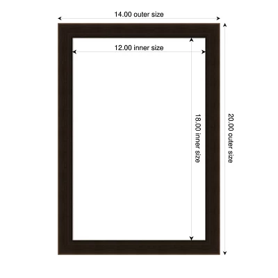 Amanti Art Espresso Brown Framed Dry Erase Magnetic Board for Home and Office 6 Amanti Art Espresso Brown Framed Dry Erase Magnetic Board for Home and Office - Image 4