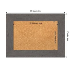 Amanti Art Rustic Plank Framed Corkboard - Natural Cork Bulletin Board -Amanti Art Shop GUEST e381913f f0e5 4485 8ab3 8c41921232a3