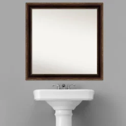 Amanti Art 30" x 30" Corded Bronze Non-Beveled Bathroom Wall Mirror 17 Amanti Art 30" x 30" Corded Bronze Non-Beveled Bathroom Wall Mirror -Amanti Art Shop GUEST e38594c8 3c8f 4a0b 90fe e32a5448c2bb