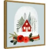 Amanti Art Snow Globe Village I by Victoria Barnes 16" x 16" Framed Canvas Wall Art -Amanti Art Shop GUEST e3b74735 dcaf 4050 bb48 870f8458c79f