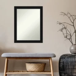 Amanti Art Avon Black Non-Beveled Wall Mirror - 21" x 27" -Amanti Art Shop GUEST e3f55753 94fa 4c6a af75 50135b958d83