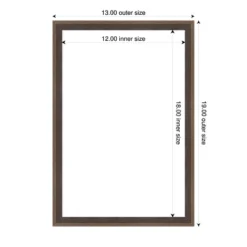 Amanti Art Mocha Hardwood Wedge Framed Magnetic Dry Erase Board -Amanti Art Shop GUEST e4300b58 bf82 4fa2 97c8 e5d557c9dac8