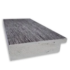 Bark Rustic Framed Bathroom Vanity Wall Mirror Gray - Amanti Art