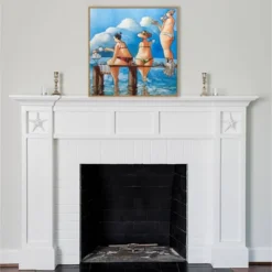 Amanti Art Tea Break On The Jetty by Ronald West - 30" x 30" Framed Canvas Wall Art 14 Amanti Art Tea Break On The Jetty by Ronald West - 30" x 30" Framed Canvas Wall Art -Amanti Art Shop GUEST e487473f c897 4355 a227 85c897f0e0f1