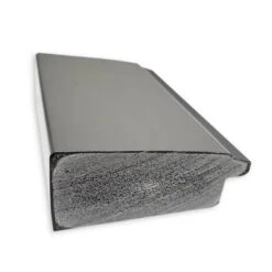 Amanti Art Vista Brushed Nickel 32" x 26" Non-Beveled Bathroom Wall Mirror