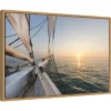 Amanti Art Sunset Cruise on the Western Union Schooner Framed Canvas Wall Art -Amanti Art Shop GUEST e5185203 3706 4aca 9f7b b4c31ed8135c