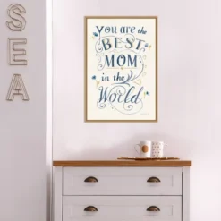 Amanti Art 16" x 23" Best Mom May Flowers by Danhui Nai Framed Canvas Wall Art -Amanti Art Shop GUEST e59b9929 3bd7 4892 9207 8b67119f7a66