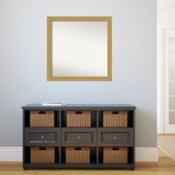 Amanti Art Grace Brushed Gold Square Wall Mirror, 30 x 30 -Amanti Art Shop GUEST e5cd56e8 bf4d 4255 97f4 e515b6e91b47