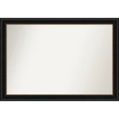 Amanti Art Manhattan Non-Beveled Bathroom Wall Mirror with Gold Beaded Edge -Amanti Art Shop GUEST e67564ba ae88 461a 9716 3c48f0fe1307