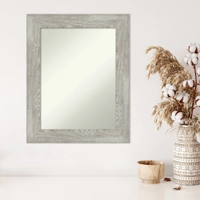Amanti Art 24" x 30" Non-Beveled Dove Gray Wash Framed Wall Mirror 6 Amanti Art 24" x 30" Non-Beveled Dove Gray Wash Framed Wall Mirror - Image 4