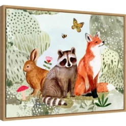 Amanti Art 24x18 Fox Glen by Victoria Borges Framed Canvas Wall Art