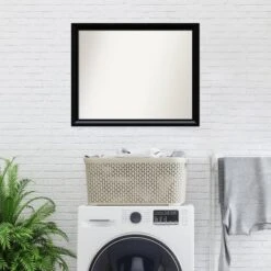 Amanti Art 31" x 25" Steinway Black Scoop Wood Bathroom Wall Mirror 16 Amanti Art 31" x 25" Steinway Black Scoop Wood Bathroom Wall Mirror -Amanti Art Shop GUEST e81e3435 ee6f 47e9 bb12 e21bd39d9edf