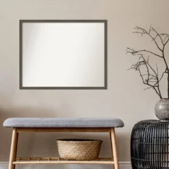 Amanti Art Svelte Clay Gray Wood Wall Mirror - 30" x 24" Modern Non-Beveled Design 13 Amanti Art Svelte Clay Gray Wood Wall Mirror - 30" x 24" Modern Non-Beveled Design -Amanti Art Shop GUEST e82db896 6fd2 486c 9995 6e9849ffc08b