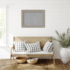 Amanti Art Fleur Champagne Silver Framed Magnetic Board - 33" x 25" -Amanti Art Shop GUEST e8877278 beae 4e8b a4d2 635342c72683