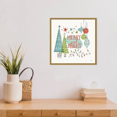 16" X 16" Merry And Bright Christmas Tree Square By Janelle Penner Framed Canvas Wall Art - Amanti Art 7 16" X 16" Merry And Bright Christmas Tree Square By Janelle Penner Framed Canvas Wall Art - Amanti Art - Image 5