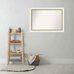 Amanti Art 41x29 Eva Bathroom Wall Mirror - White and Gold Frame 18 Amanti Art 41x29 Eva Bathroom Wall Mirror - White and Gold Frame -Amanti Art Shop GUEST e8f46a45 7f5c 499f acad d9f6c7cd8a6f