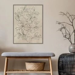 Amanti Art Asia Jensen Outlined Leaves I Framed Canvas Wall Art Gray Wash -Amanti Art Shop GUEST e9299770 b444 44e8 b7ff 34a3b53d8788