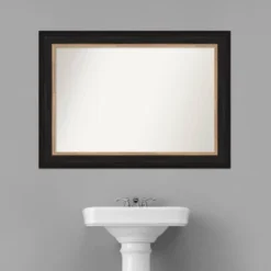 Amanti Art Vogue Black & Gold Scoop Non-Beveled Bathroom Wall Mirror - 43" x 31" 17 Amanti Art Vogue Black & Gold Scoop Non-Beveled Bathroom Wall Mirror - 43" x 31" -Amanti Art Shop GUEST e97c9149 89b0 48f3 8e7c 551587981431