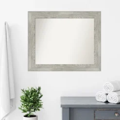 Amanti Art Dove Greywash Non-Beveled Bathroom Wall Mirror -Amanti Art Shop GUEST e98794e6 f9a2 4a48 b78c 1f01840ce980
